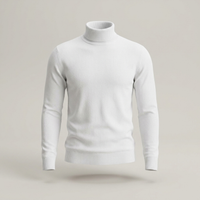 PLUXSTYLE::numise::slim-fit-turtleneck-sweater::pack-white