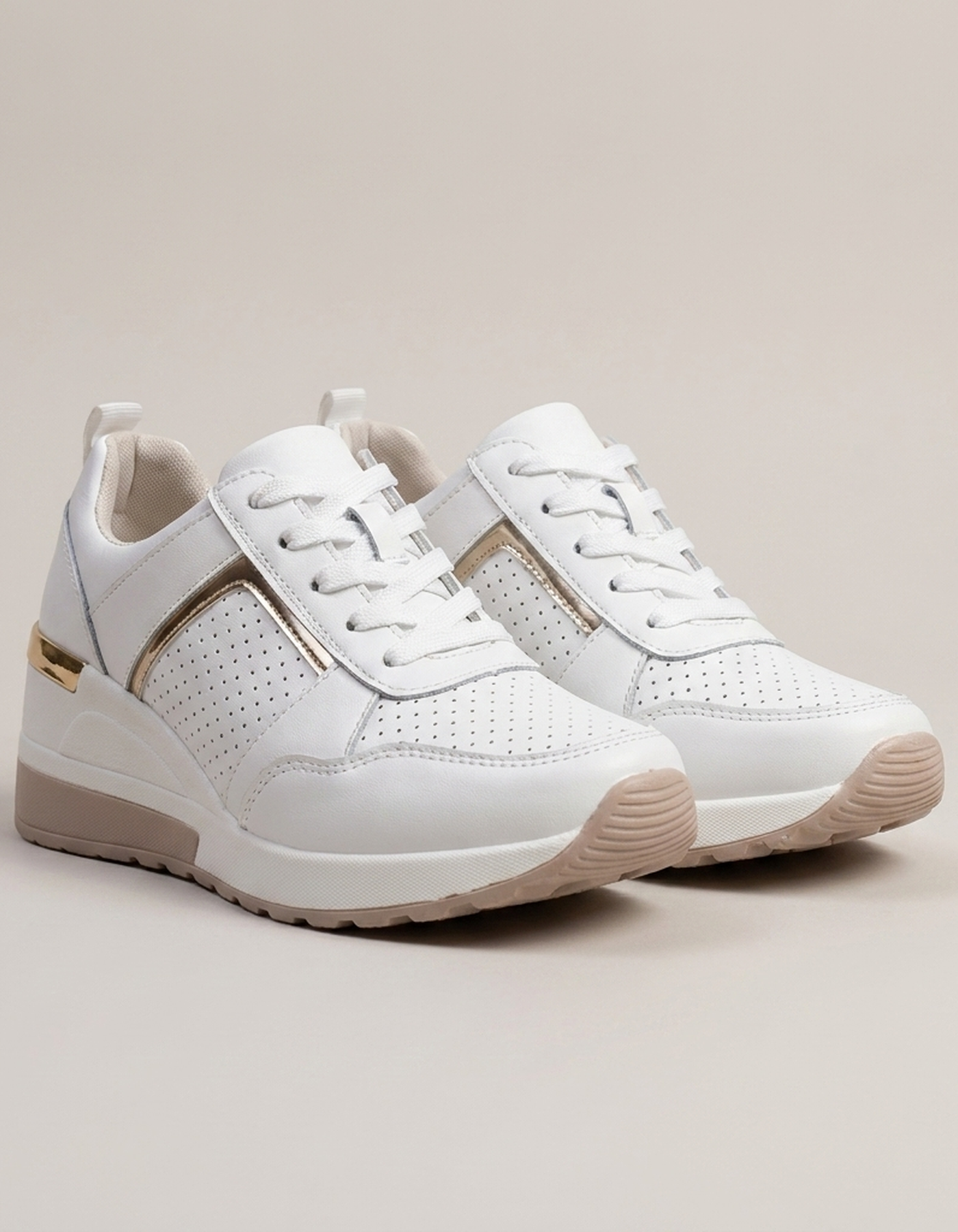 PLUXSTYLE::numise::manuela-structured-platform-sneakers::pack-white