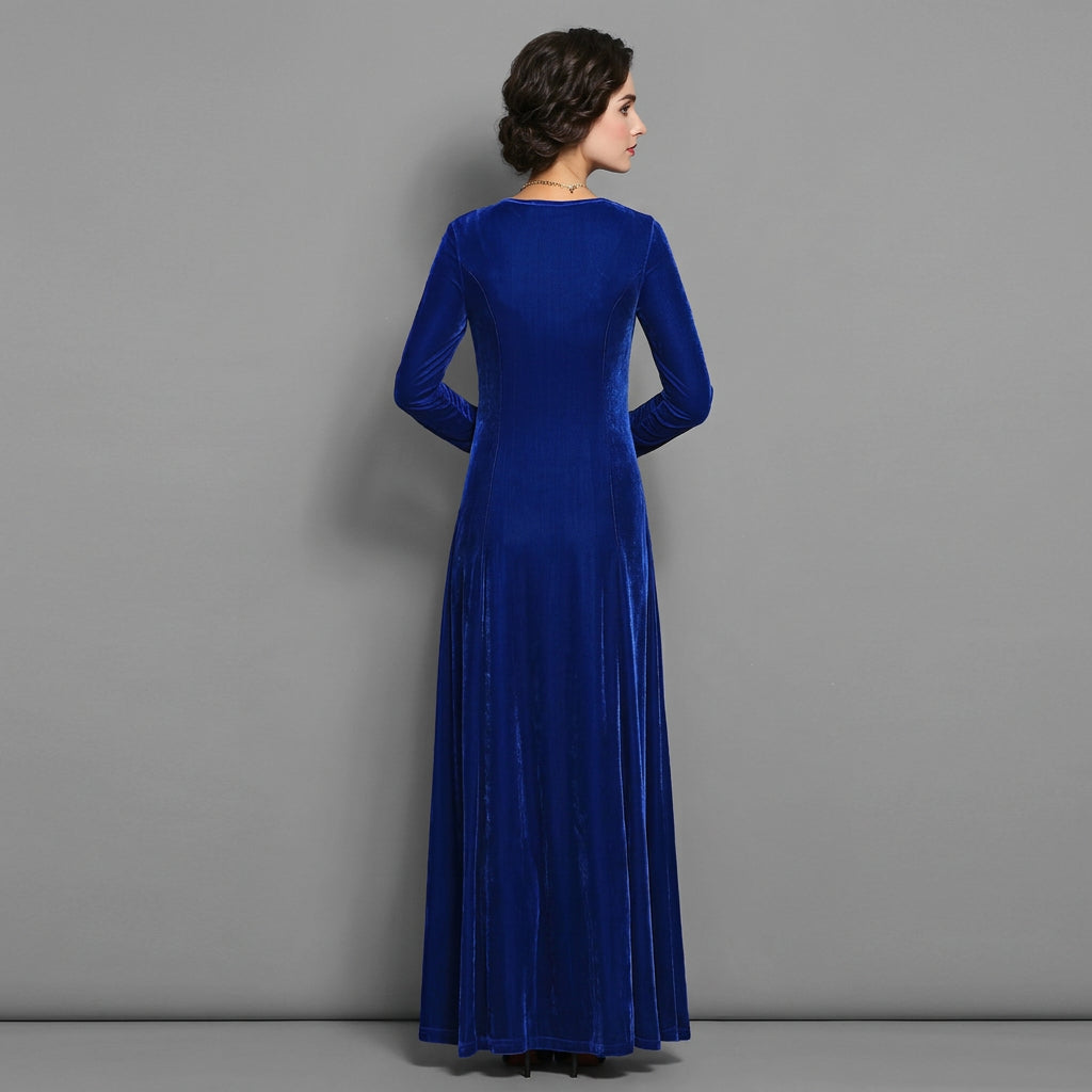 Avery | Women's Long-Sleeve Maxi Evening Dress