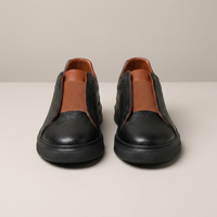 PLUXSTYLE::numise::heritage-crossover-sneakers::pack-black-and-brown