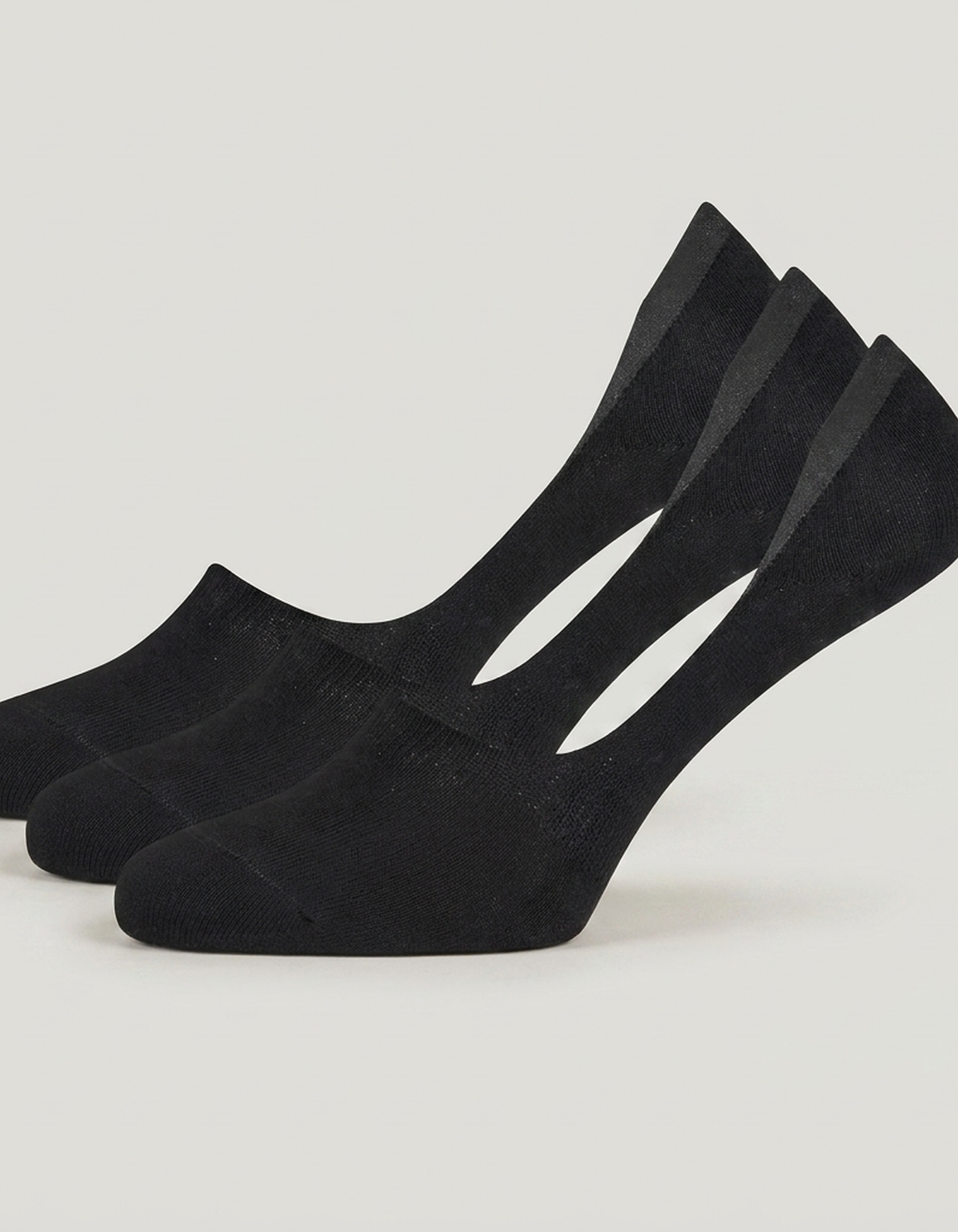 PLUXSTYLE::numise::no-show-loafer-socks-3-pack::pack-black