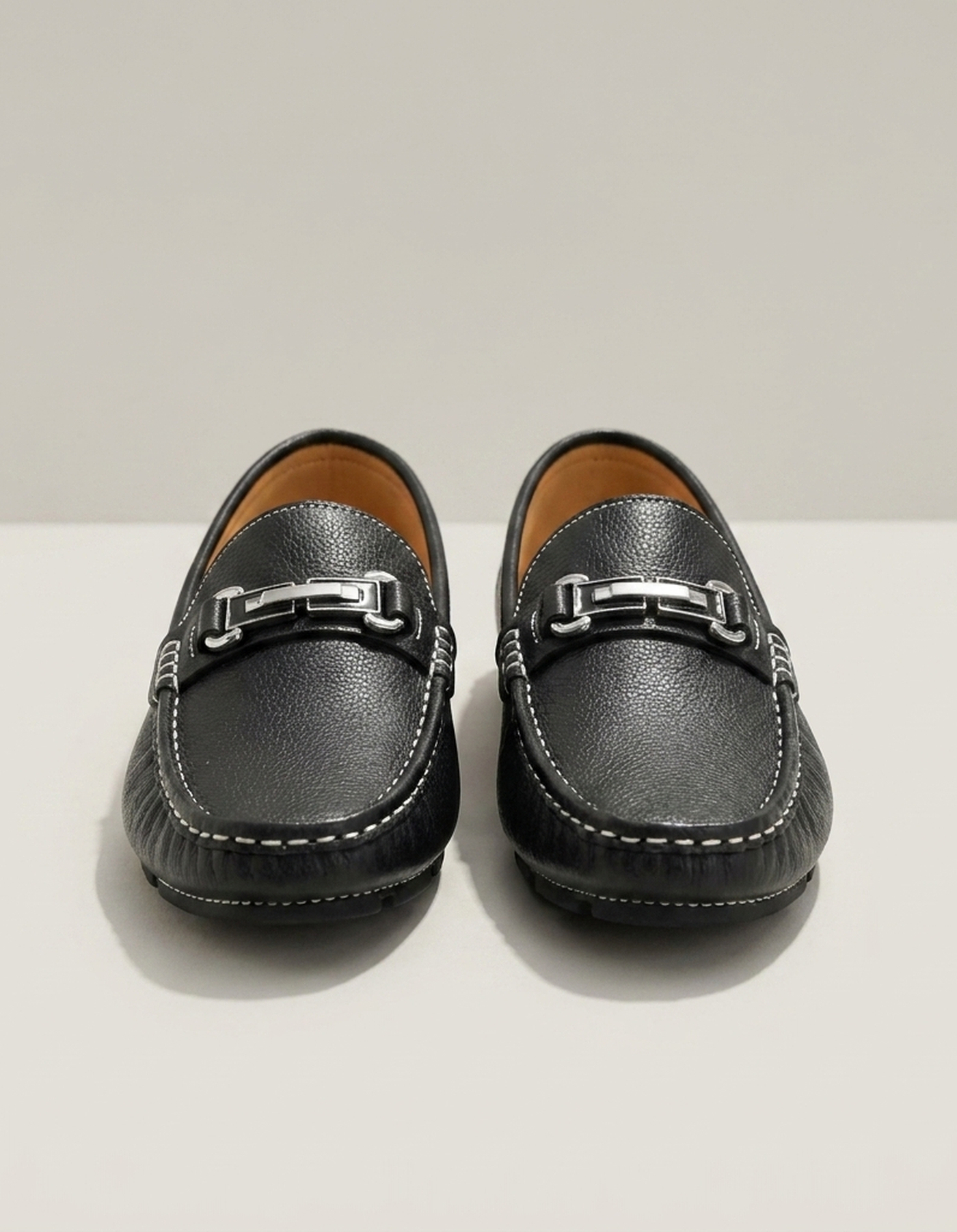 PLUXSTYLE::numise::mens-cushioned-dress-loafers::pack-black