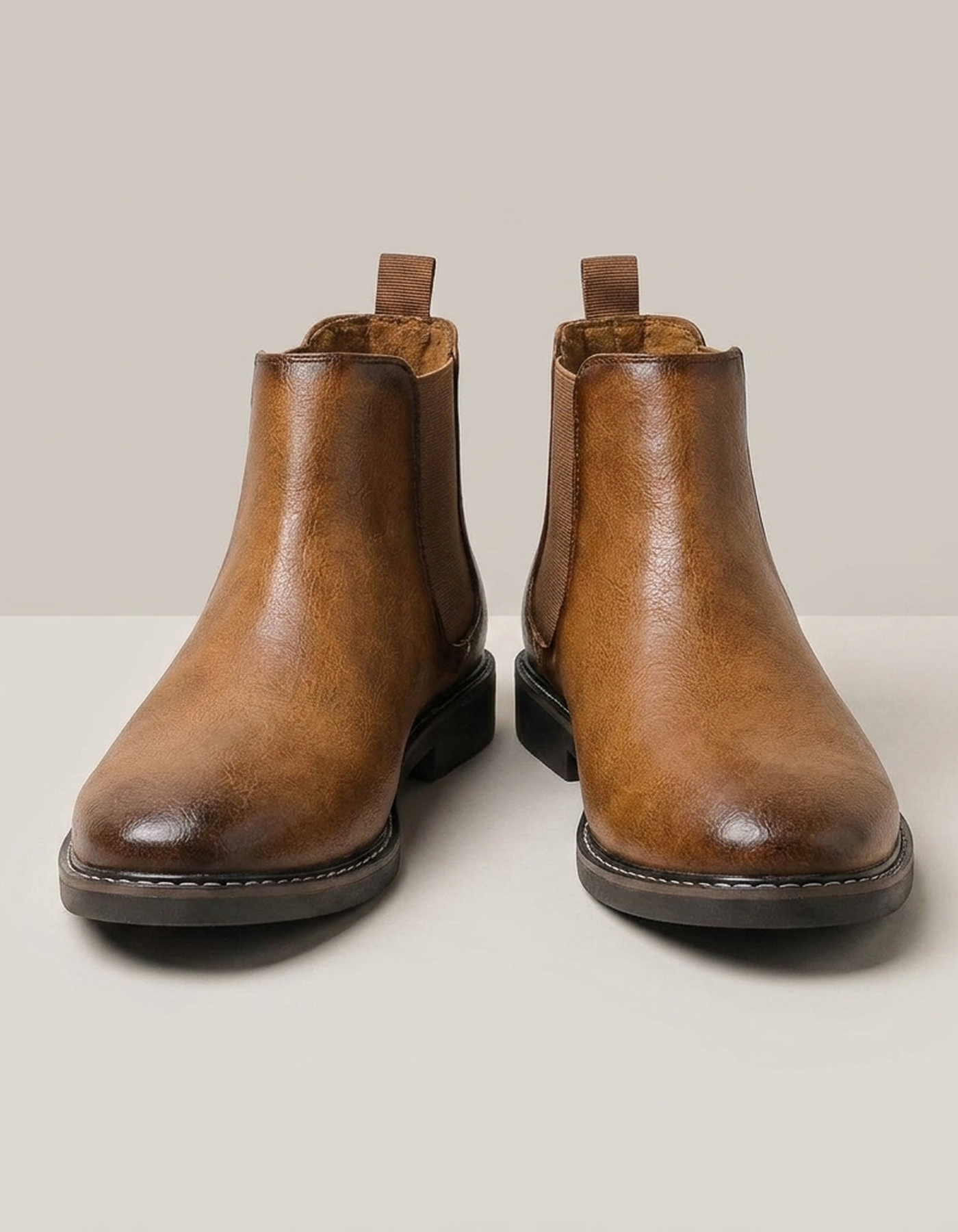 PLUXSTYLE::numise::milo-pull-on-chelsea-boots::pack-beige-brown