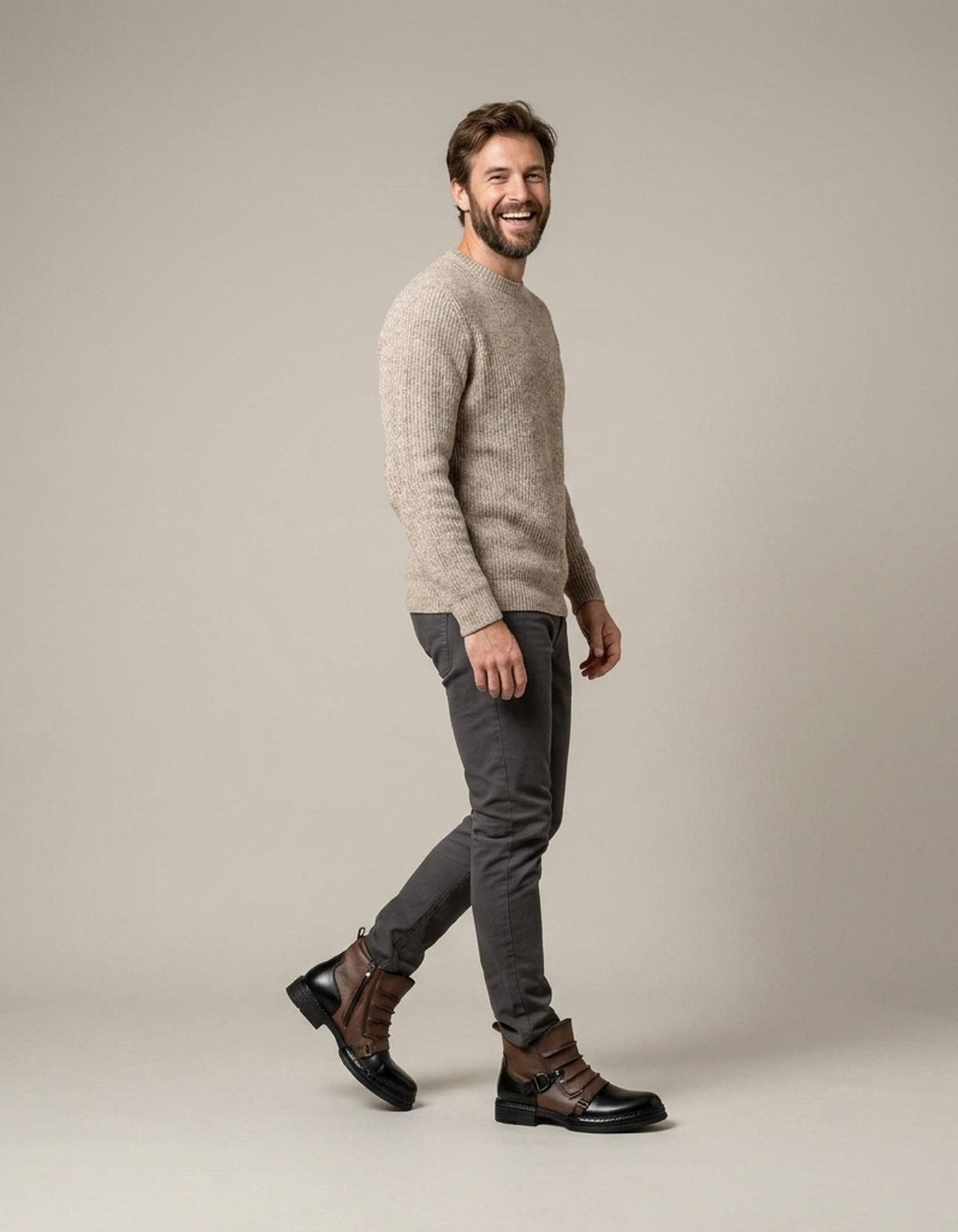 PLUXSTYLE::numise::mens-side-zip-buckle-boots::zoom-out