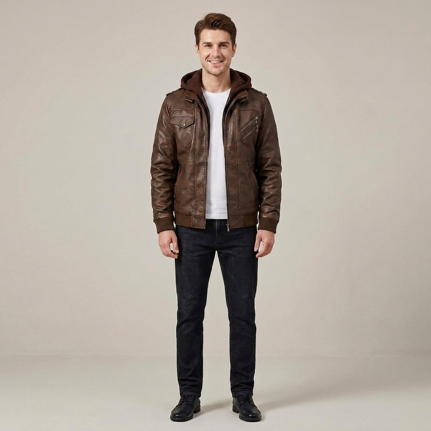 PLUXSTYLE::numise::mens-tailored-biker-parka::front