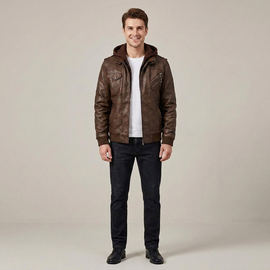 PLUXSTYLE::numise::mens-tailored-biker-parka::front