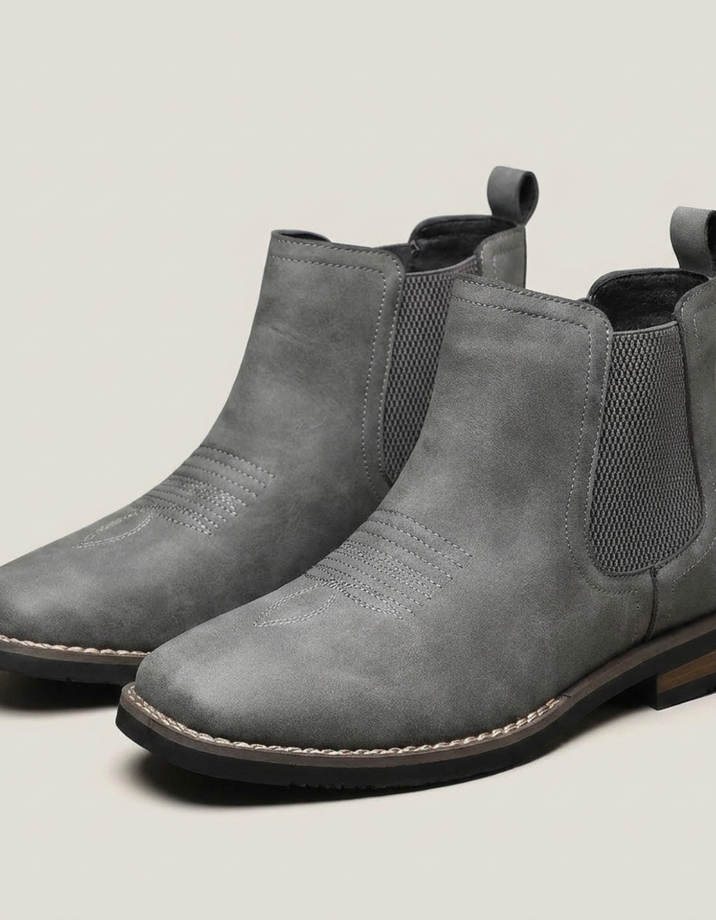PLUXSTYLE::numise::mens-smart-casual-chelsea-boots::pack-grey
