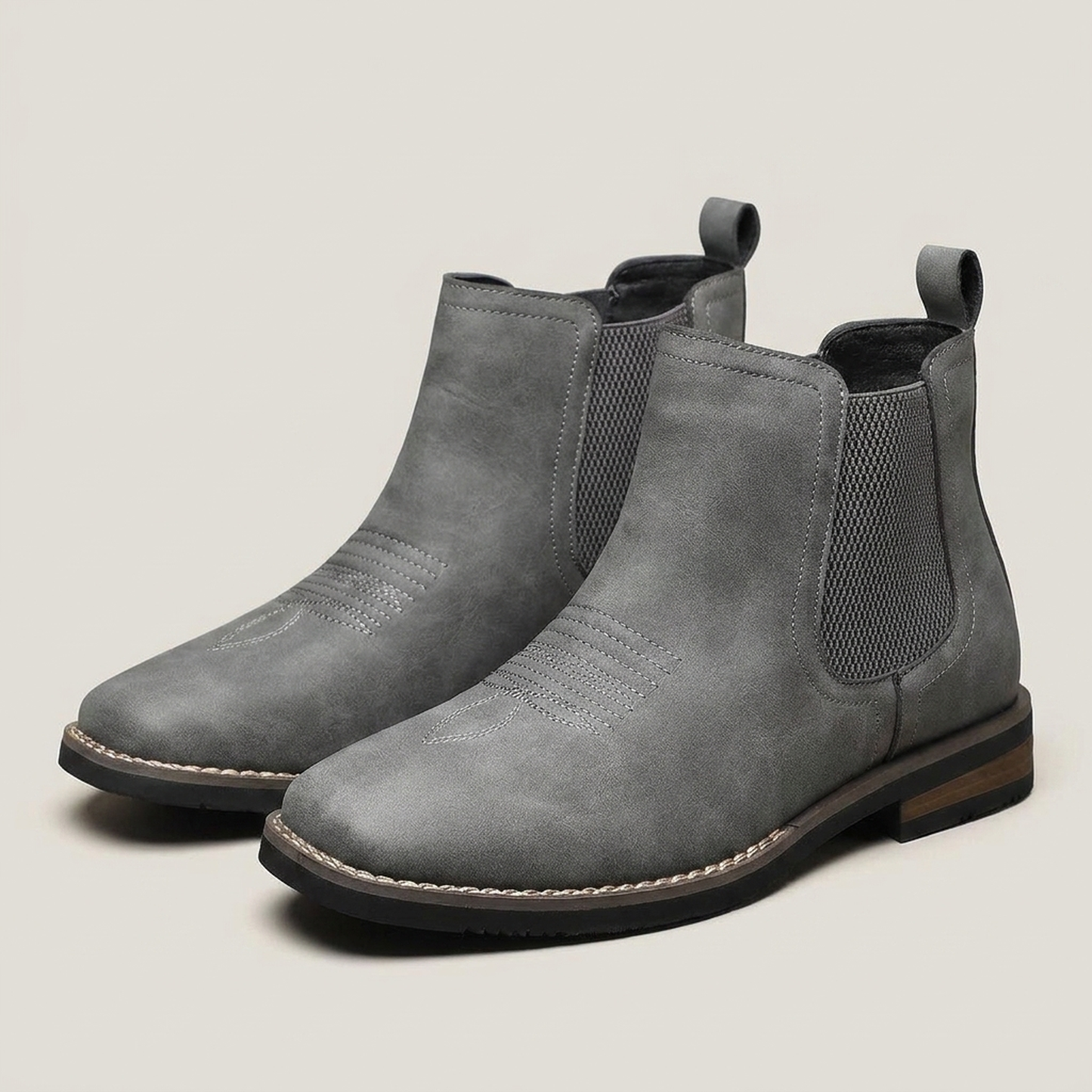 PLUXSTYLE::numise::mens-smart-casual-chelsea-boots::pack-grey
