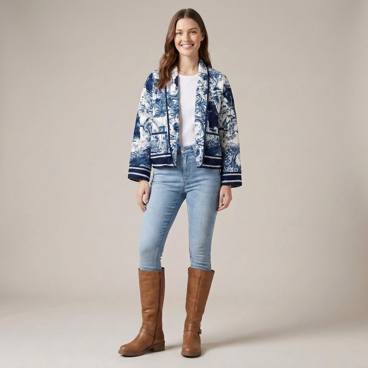 PLUXSTYLE::numise::aurielle-floral-parka::front