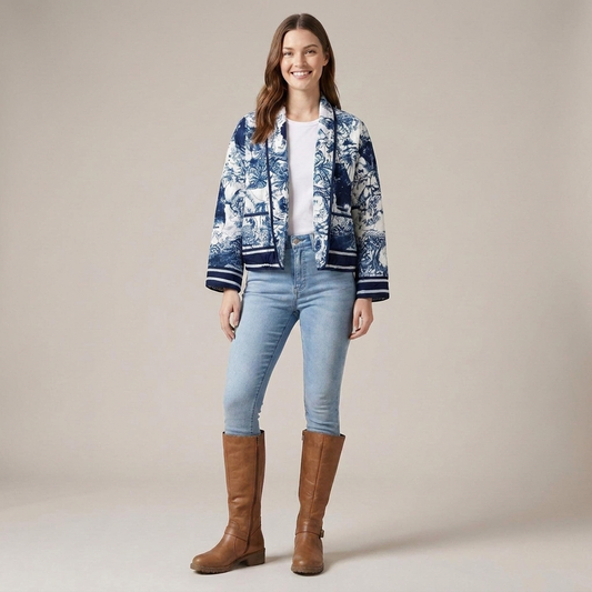PLUXSTYLE::numise::aurielle-floral-parka::front