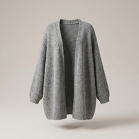 PLUXSTYLE::numise::oversized-maxi-cardigan::pack-grey