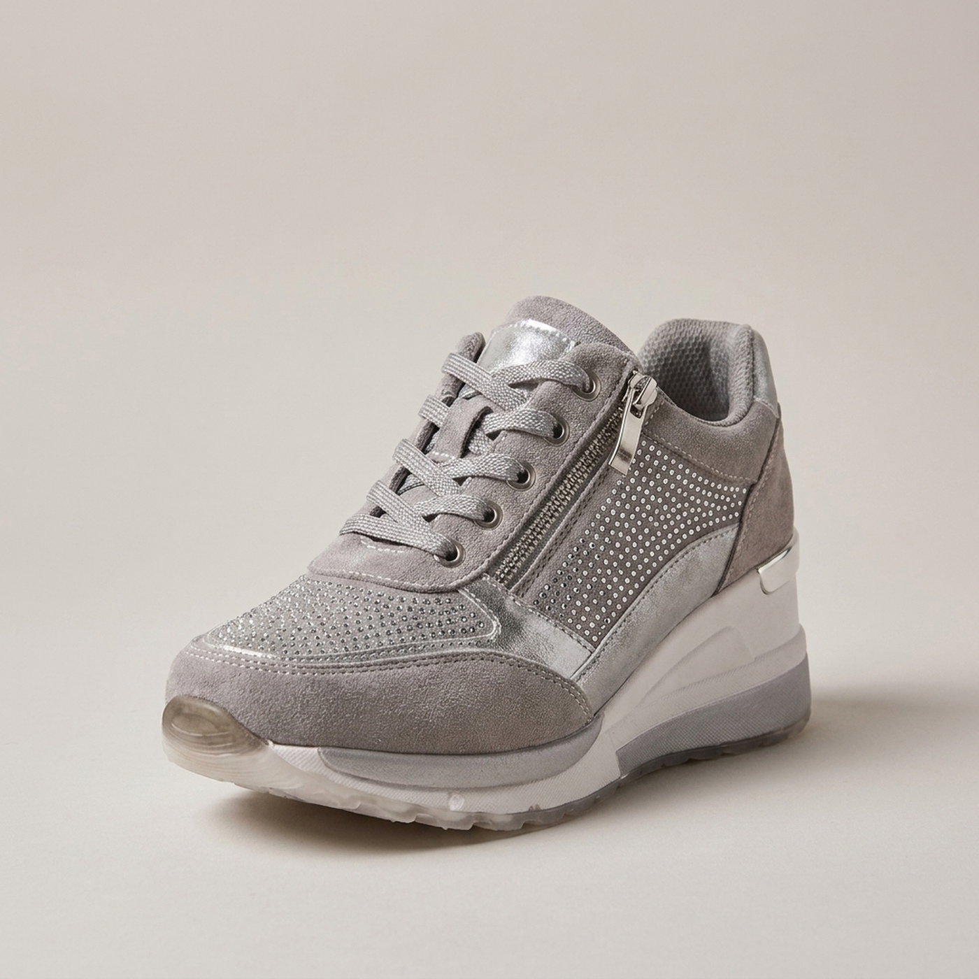 PLUXSTYLE::numise::side-zip-platform-sneakers::closeup-hero