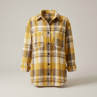 PLUXSTYLE::numise::mia-oversized-plaid-cardigan-top::pack-yellow