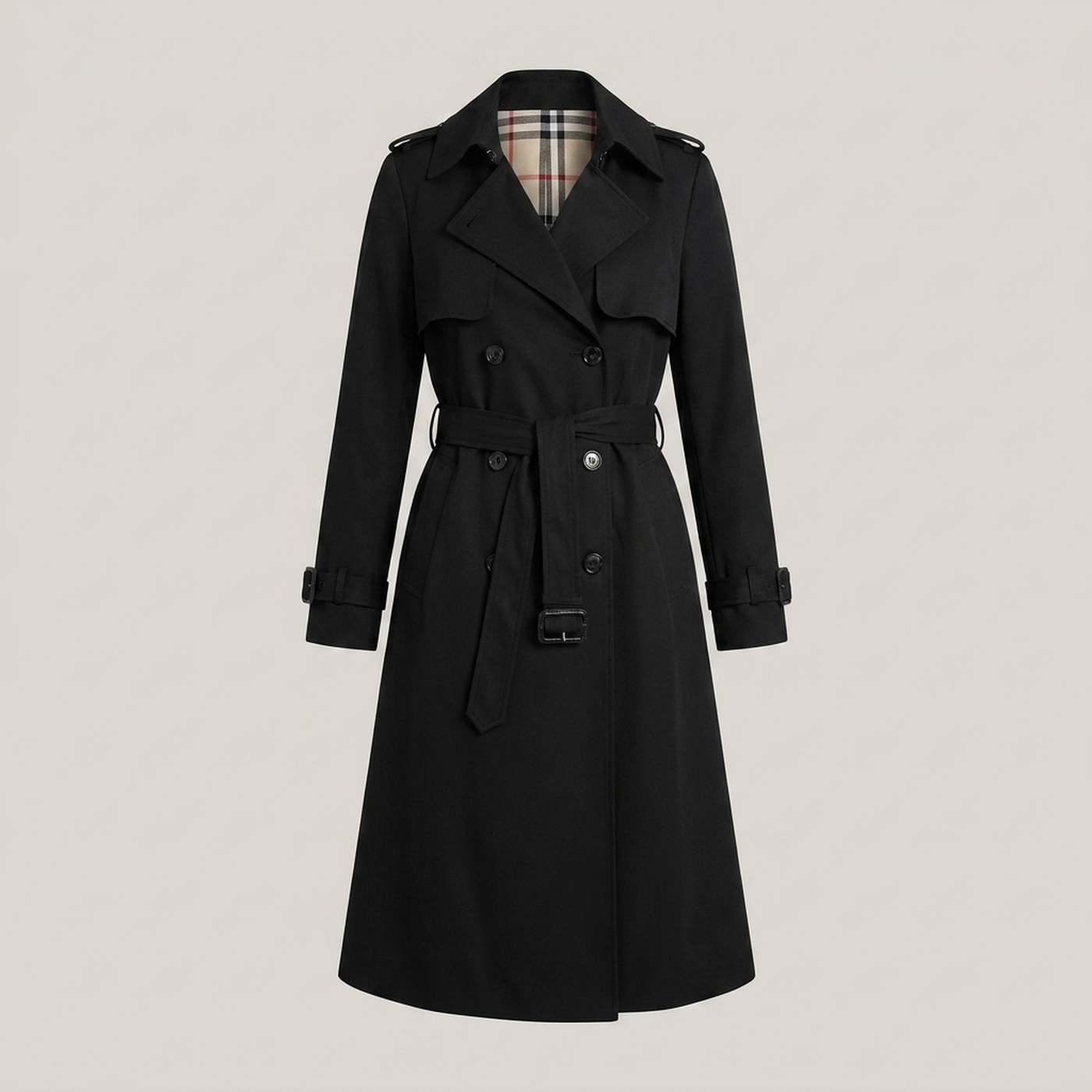 PLUXSTYLE::numise::double-breasted-parka::pack-black
