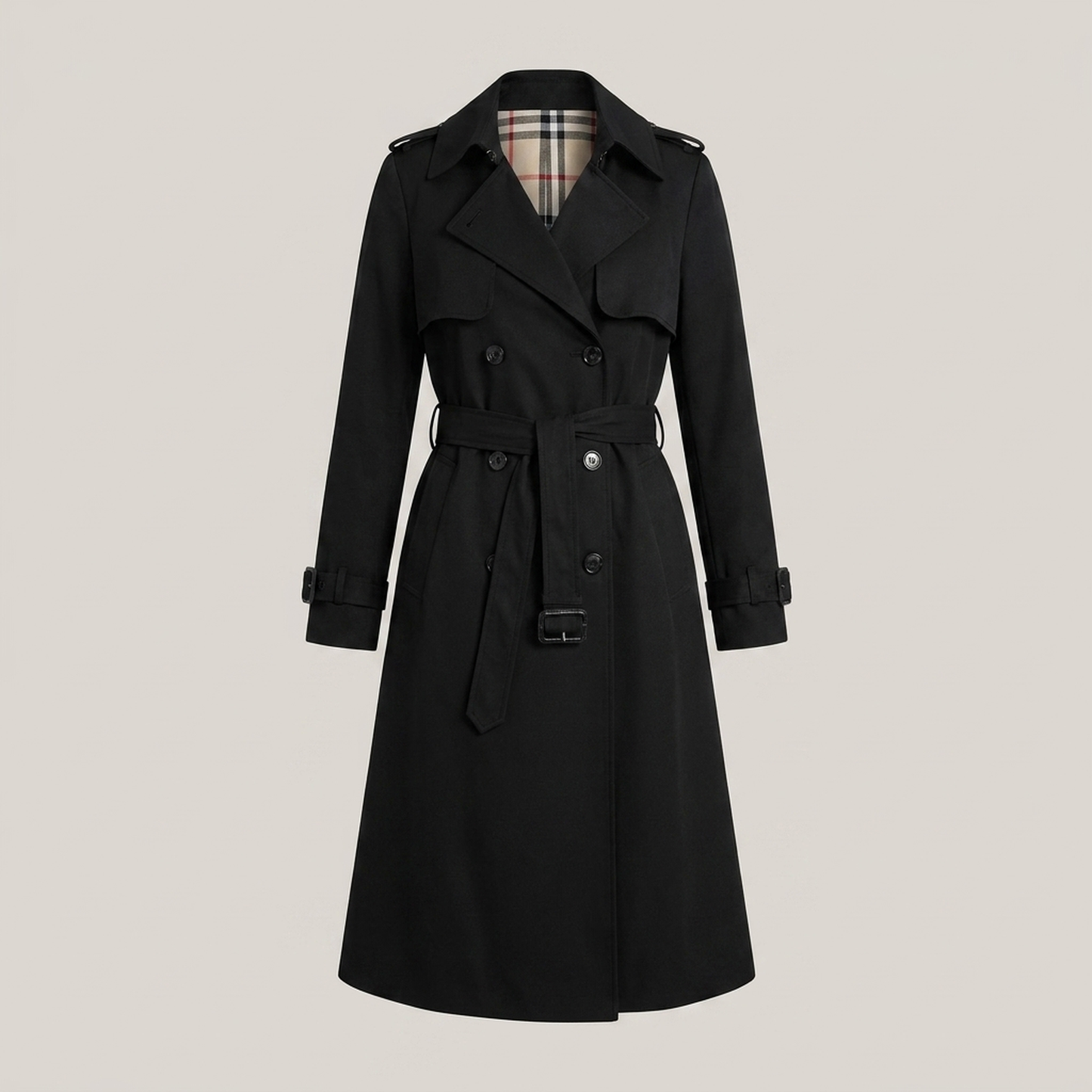 PLUXSTYLE::numise::double-breasted-parka::pack-black