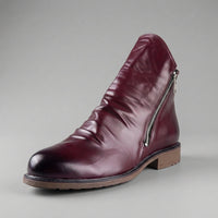 Colton | Men's Leather Zip Boots for Casual Wear