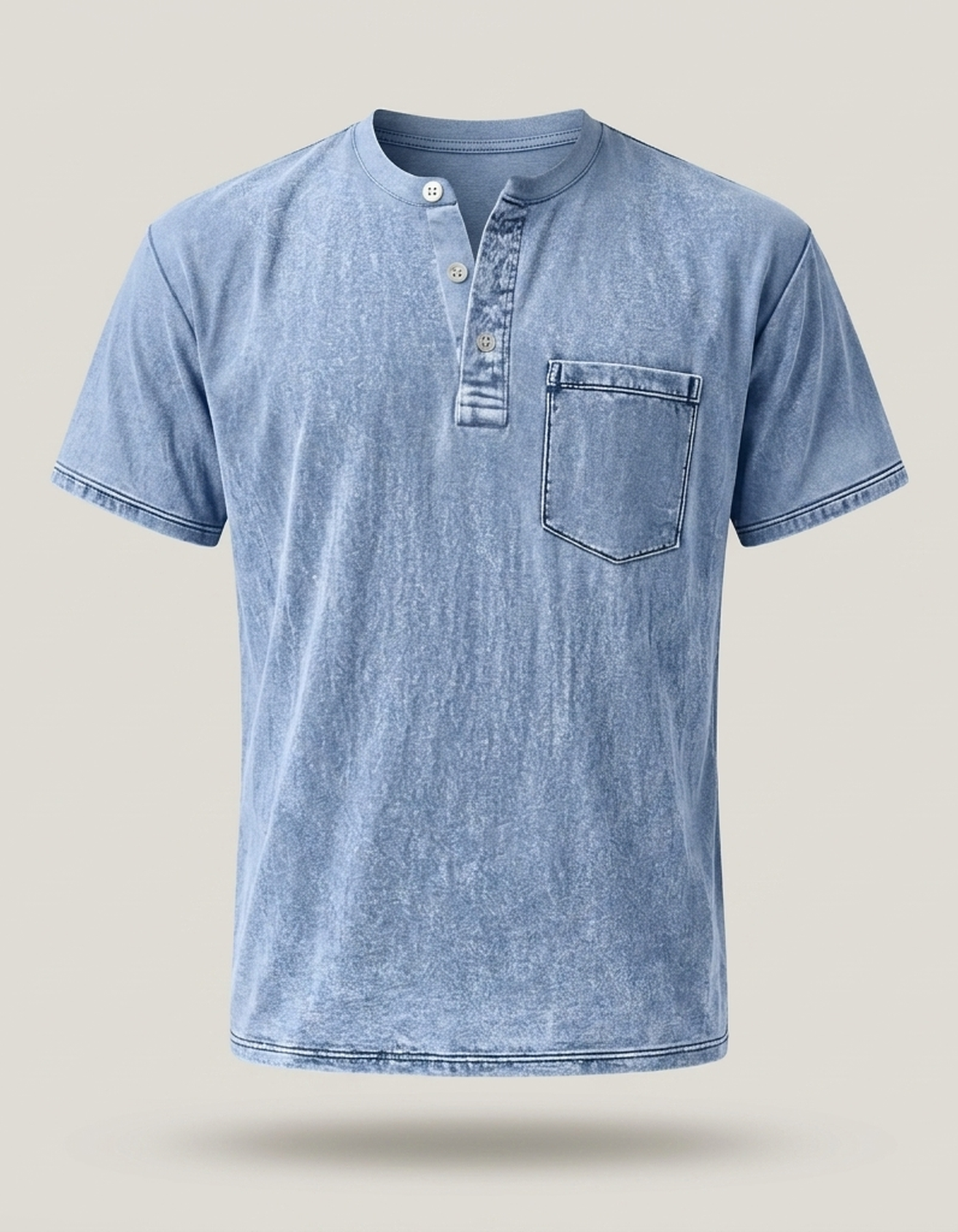 PLUXSTYLE::numise::mens-lived-in-henley-top::pack-light-blue