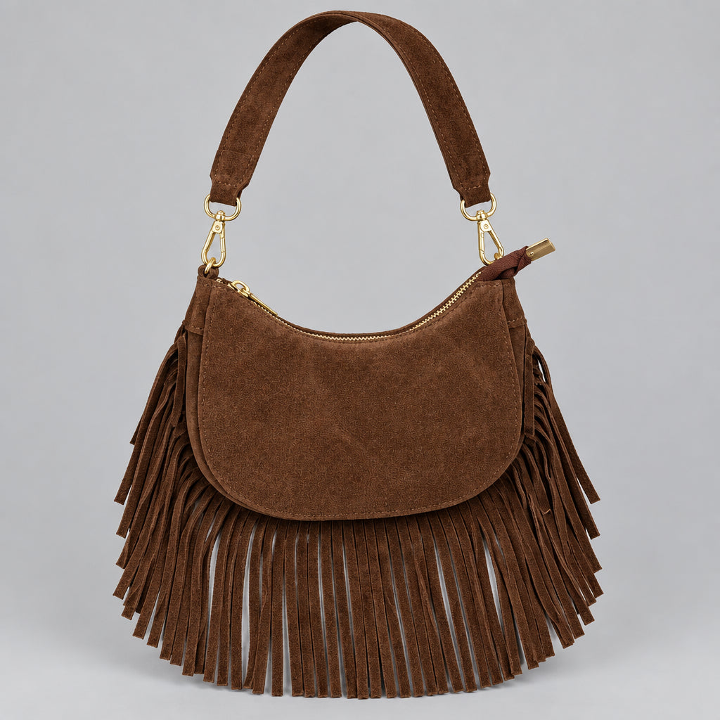 Fringe Accent Handbag