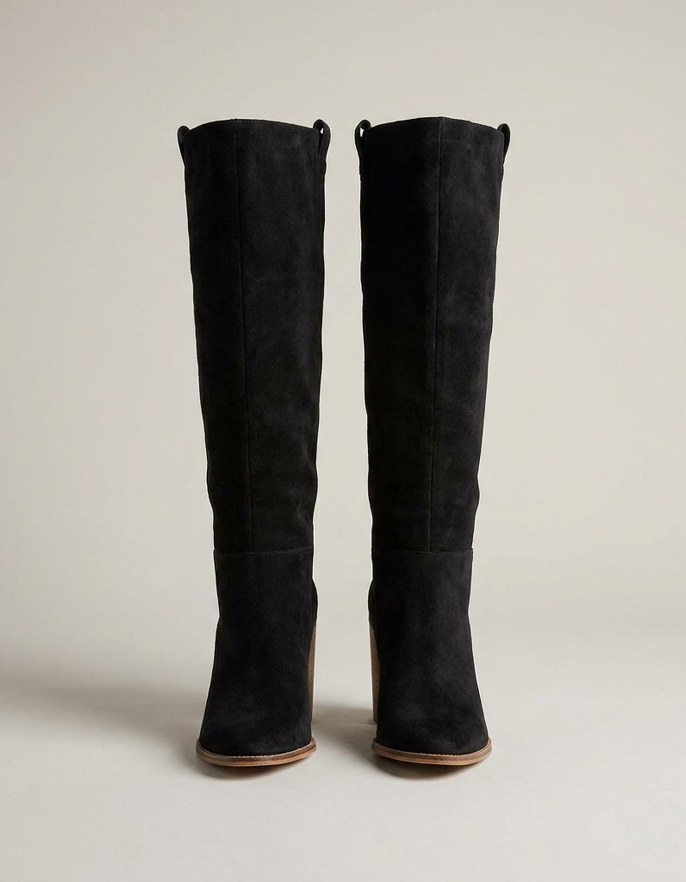 PLUXSTYLE::numise::western-block-heel-knee-high-boots::pack-black