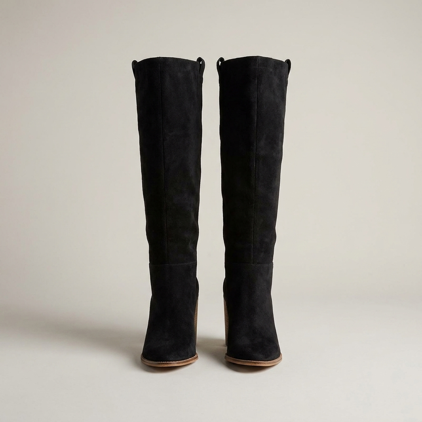 PLUXSTYLE::numise::western-block-heel-knee-high-boots::pack-black