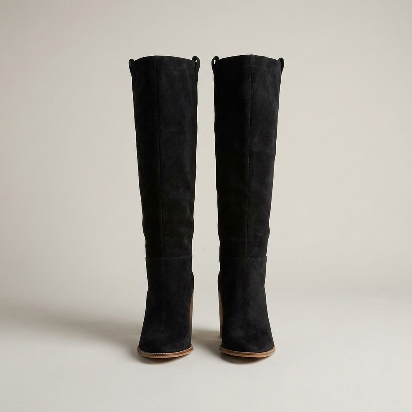 PLUXSTYLE::numise::western-block-heel-knee-high-boots::pack-black