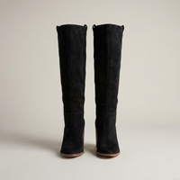 PLUXSTYLE::numise::western-block-heel-knee-high-boots::pack-black