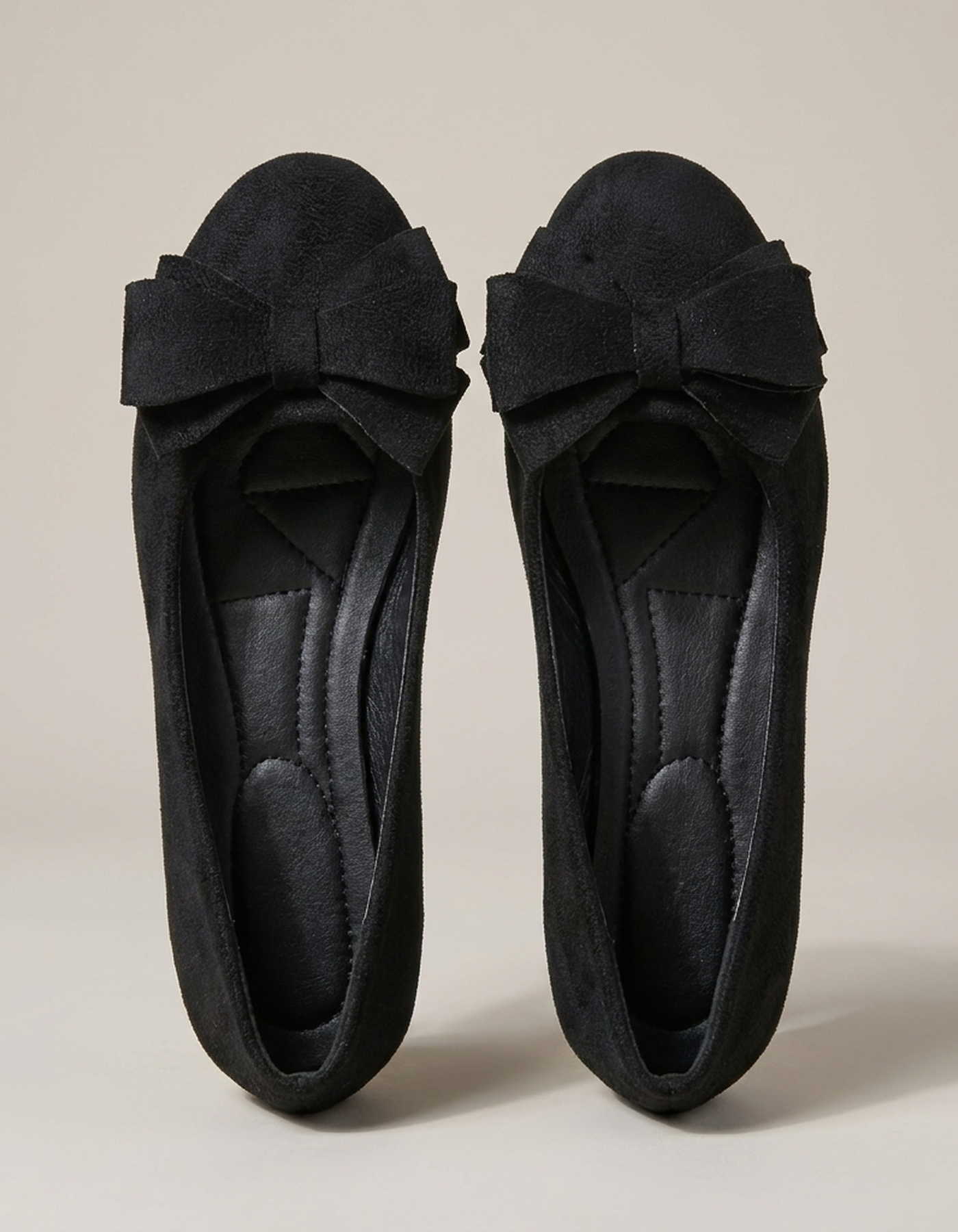 PLUXSTYLE::numise::annabelle-bow-detail-ballerina-flats::pack-black