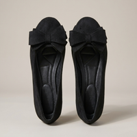 PLUXSTYLE::numise::annabelle-bow-detail-ballerina-flats::pack-black