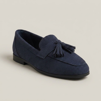 PLUXSTYLE::numise::square-toe-fringe-loafers::closeup-hero