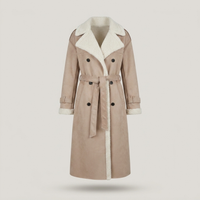 PLUXSTYLE::numise::clemence-belted-parka::pack-khaki
