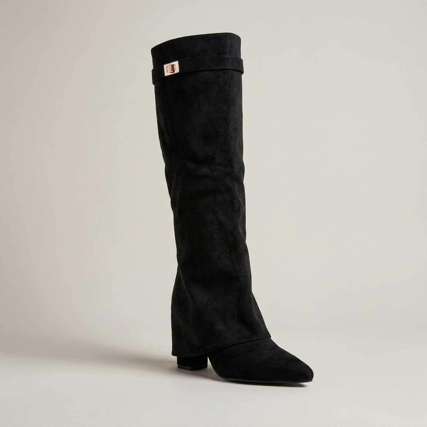 PLUXSTYLE::numise::pointed-toe-tall-boots::closeup-hero