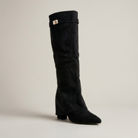 PLUXSTYLE::numise::pointed-toe-tall-boots::closeup-hero