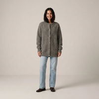 PLUXSTYLE::numise::longline-button-front-cardigan::front
