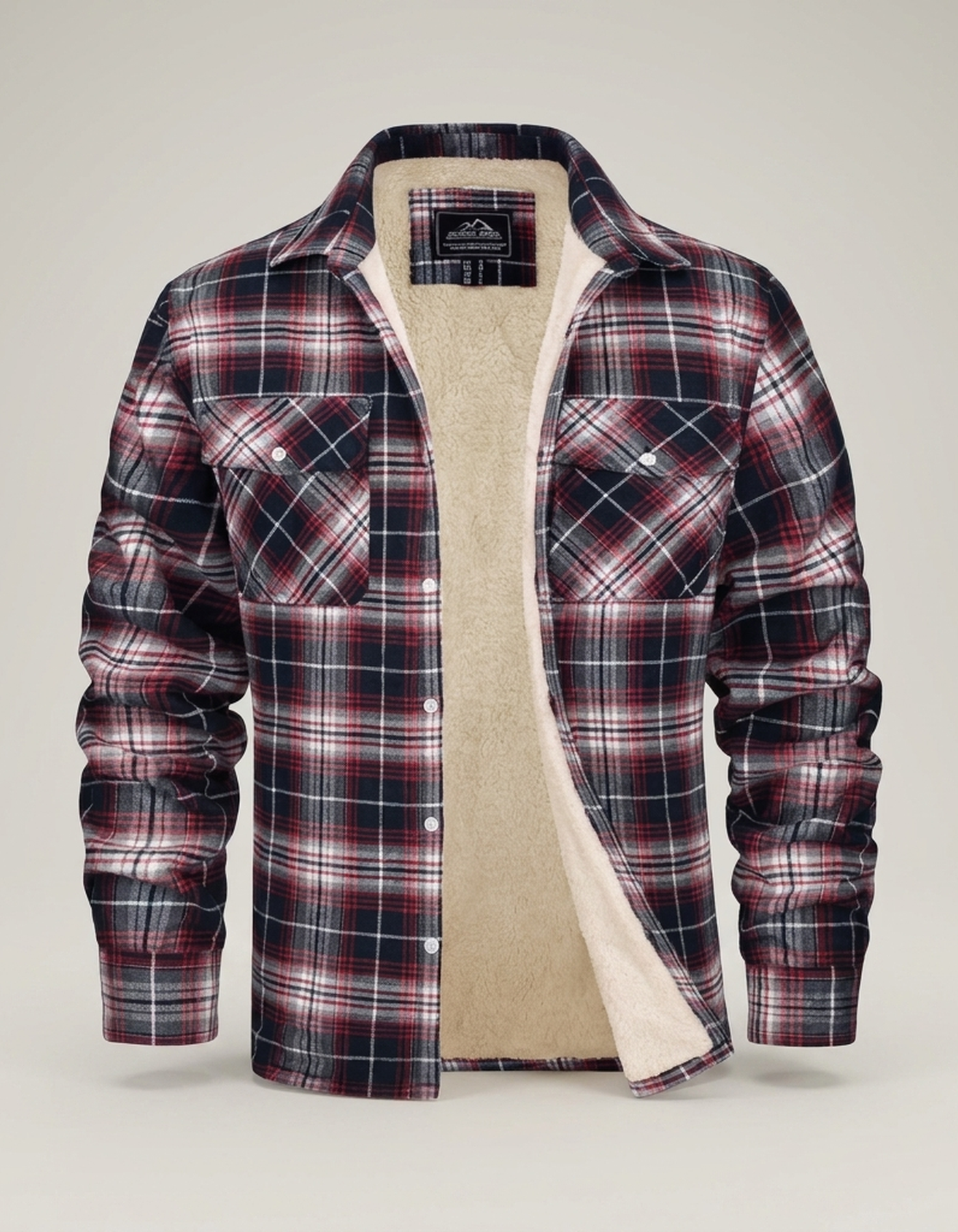 PLUXSTYLE::numise::everyday-plaid-parka::pack-red