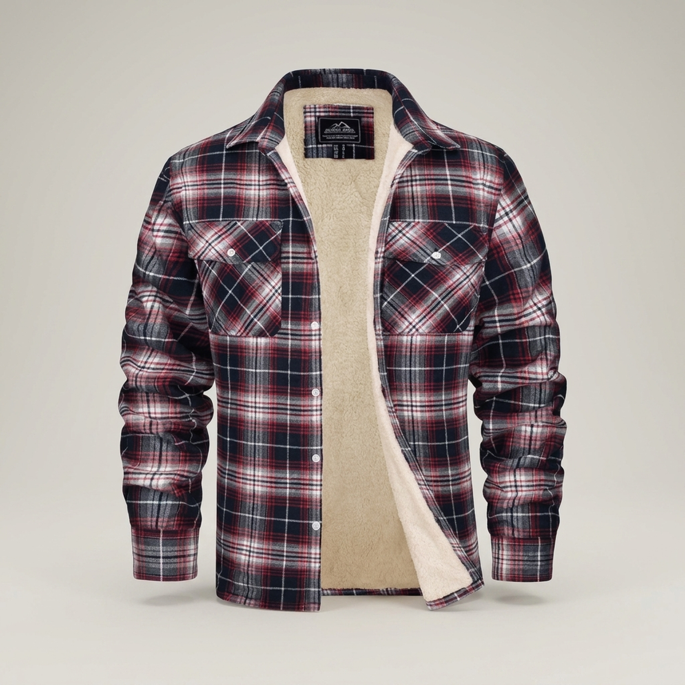 PLUXSTYLE::numise::everyday-plaid-parka::pack-red
