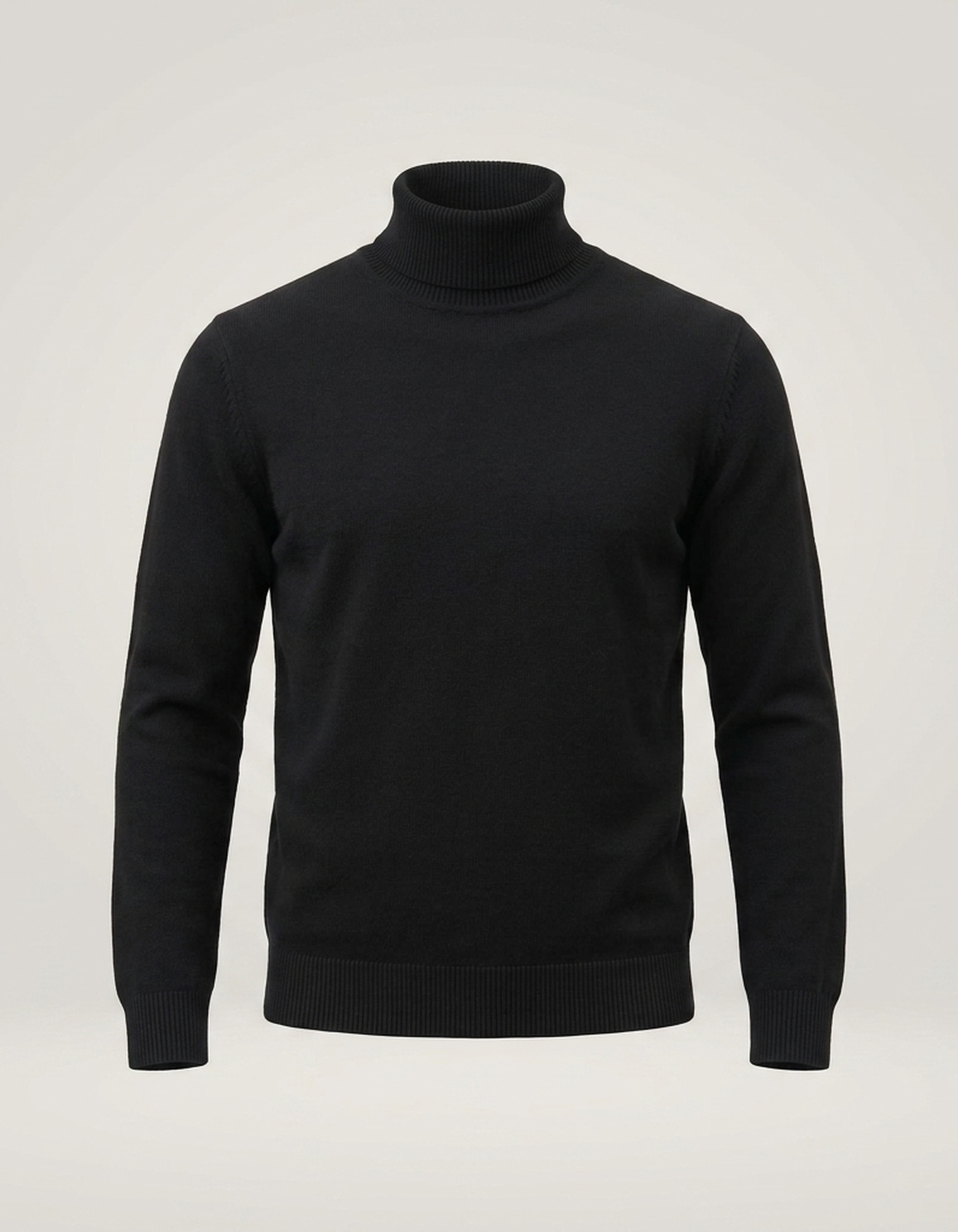 PLUXSTYLE::numise::mens-slim-fit-turtleneck-sweater::pack-black