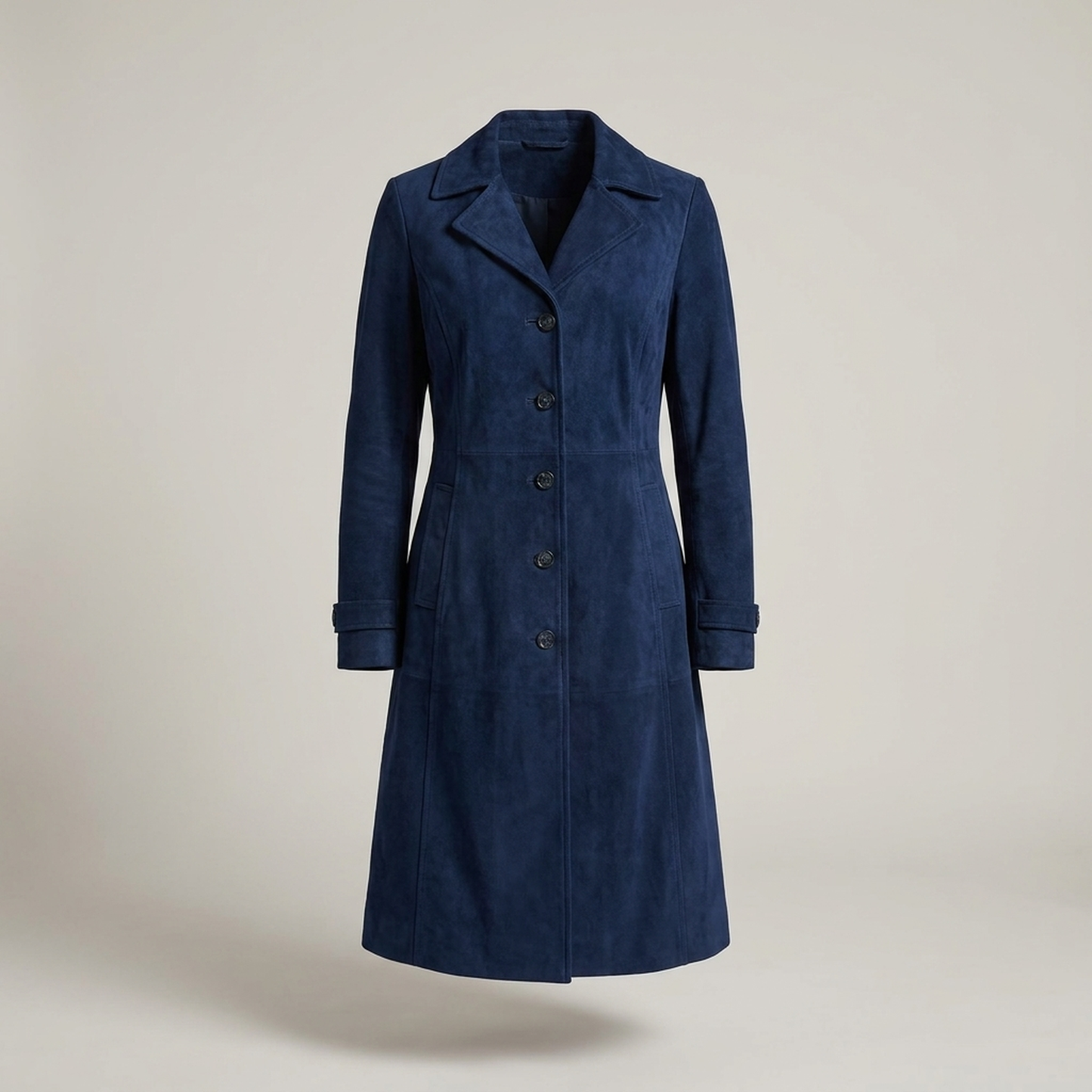 PLUXSTYLE::numise::amelia-double-breasted-parka::pack-dark-blue
