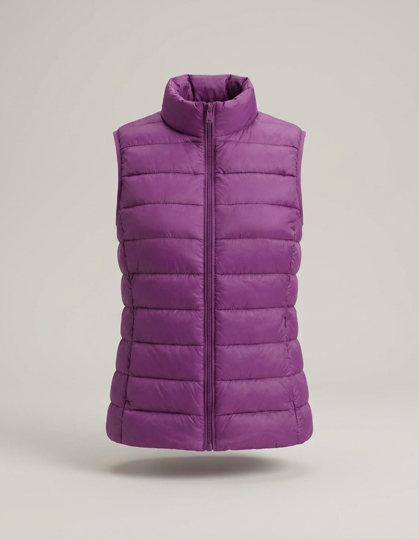 PLUXSTYLE::numise::belgrave-slim-fit-puffer-vest::pack-purple
