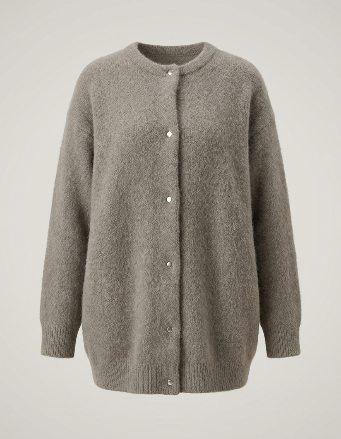 PLUXSTYLE::numise::longline-button-front-cardigan::pack-beige