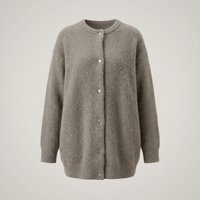PLUXSTYLE::numise::longline-button-front-cardigan::pack-beige