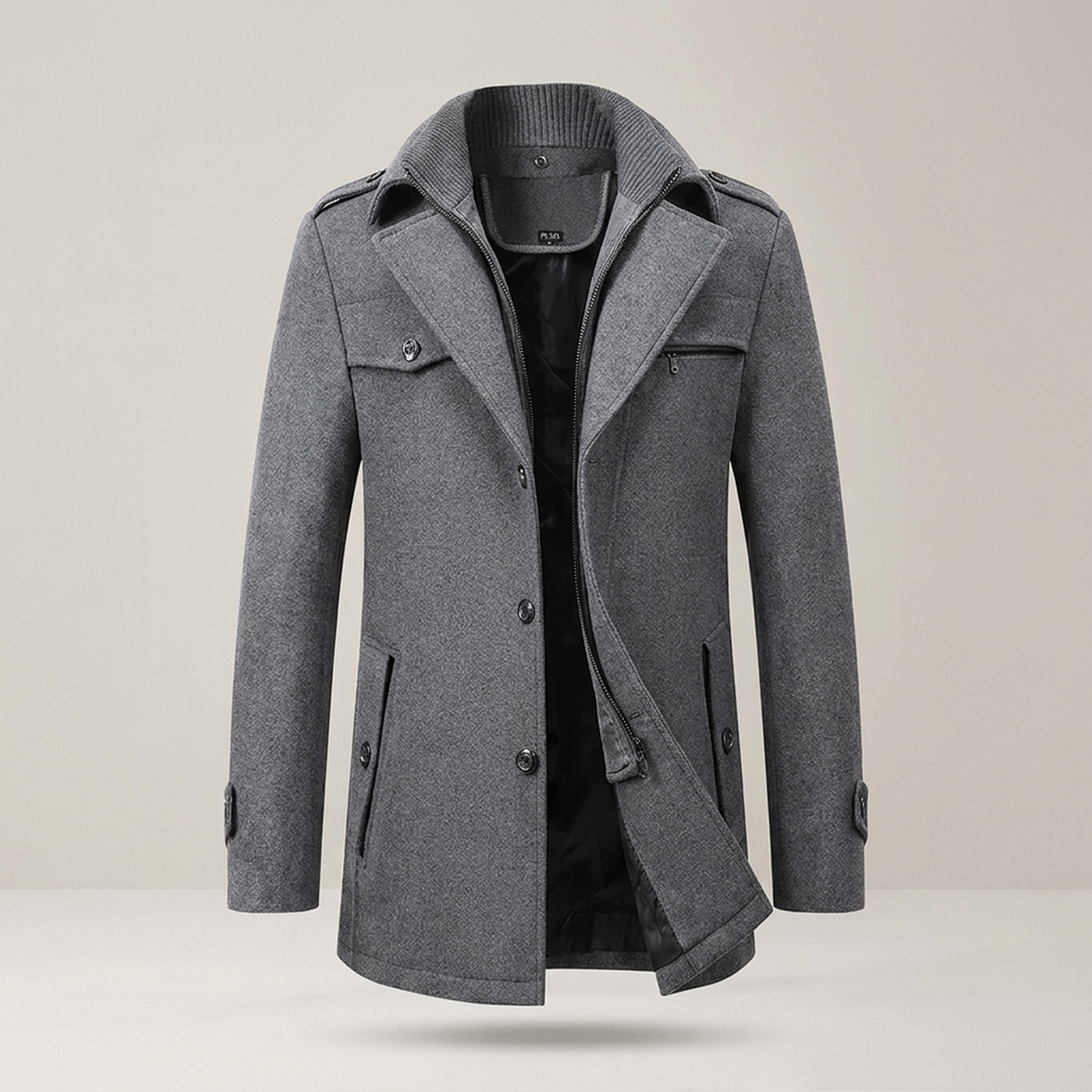 PLUXSTYLE::numise::mens-longline-parka::pack-grey