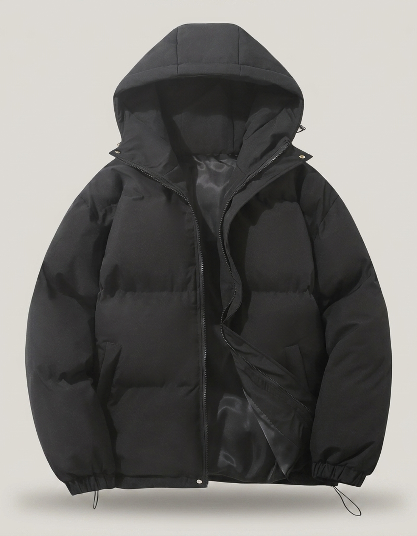 PLUXSTYLE::numise::mens-classic-hooded-parka::pack-black