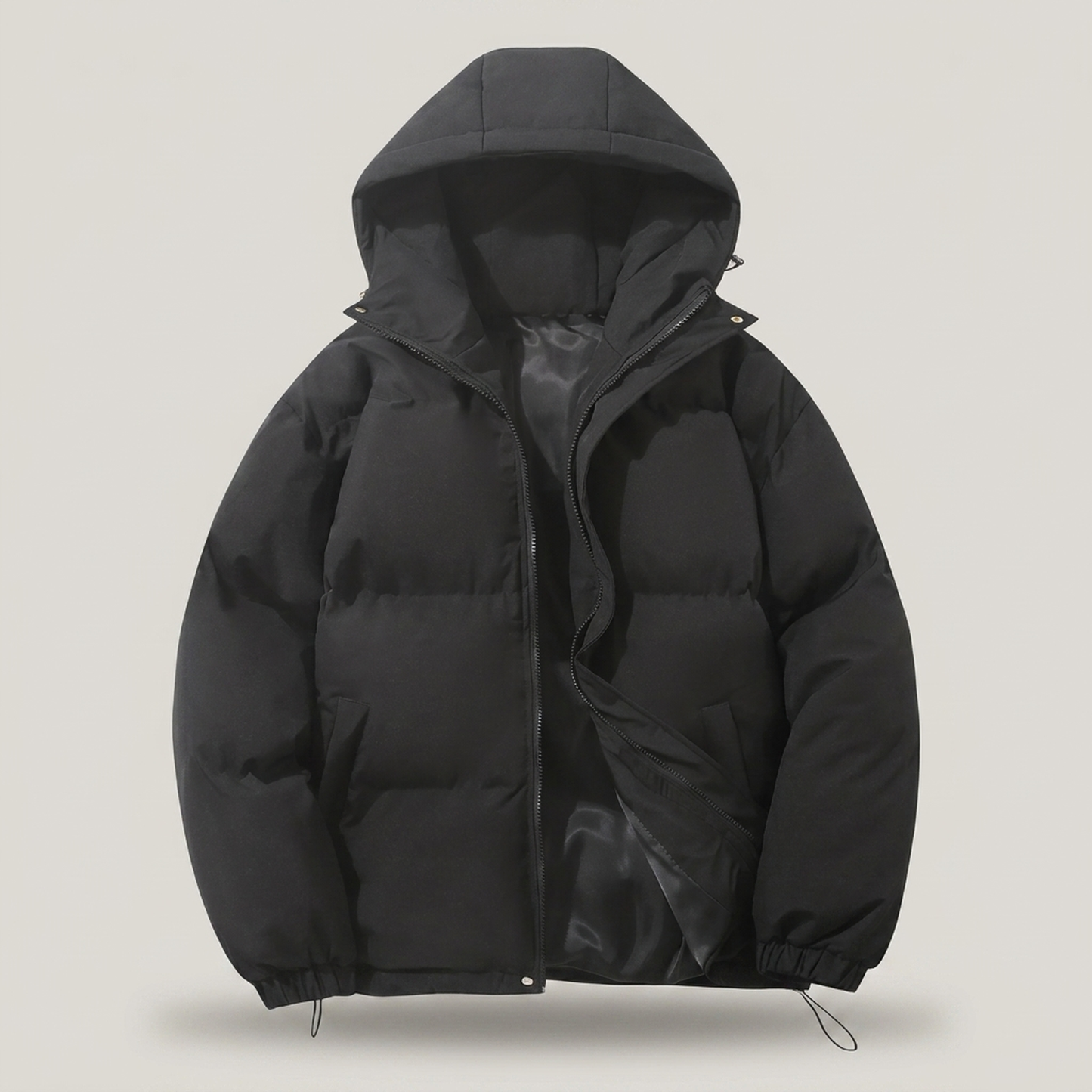 PLUXSTYLE::numise::mens-classic-hooded-parka::pack-black
