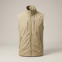 PLUXSTYLE::numise::mens-zip-vest-with-storage::pack-beige