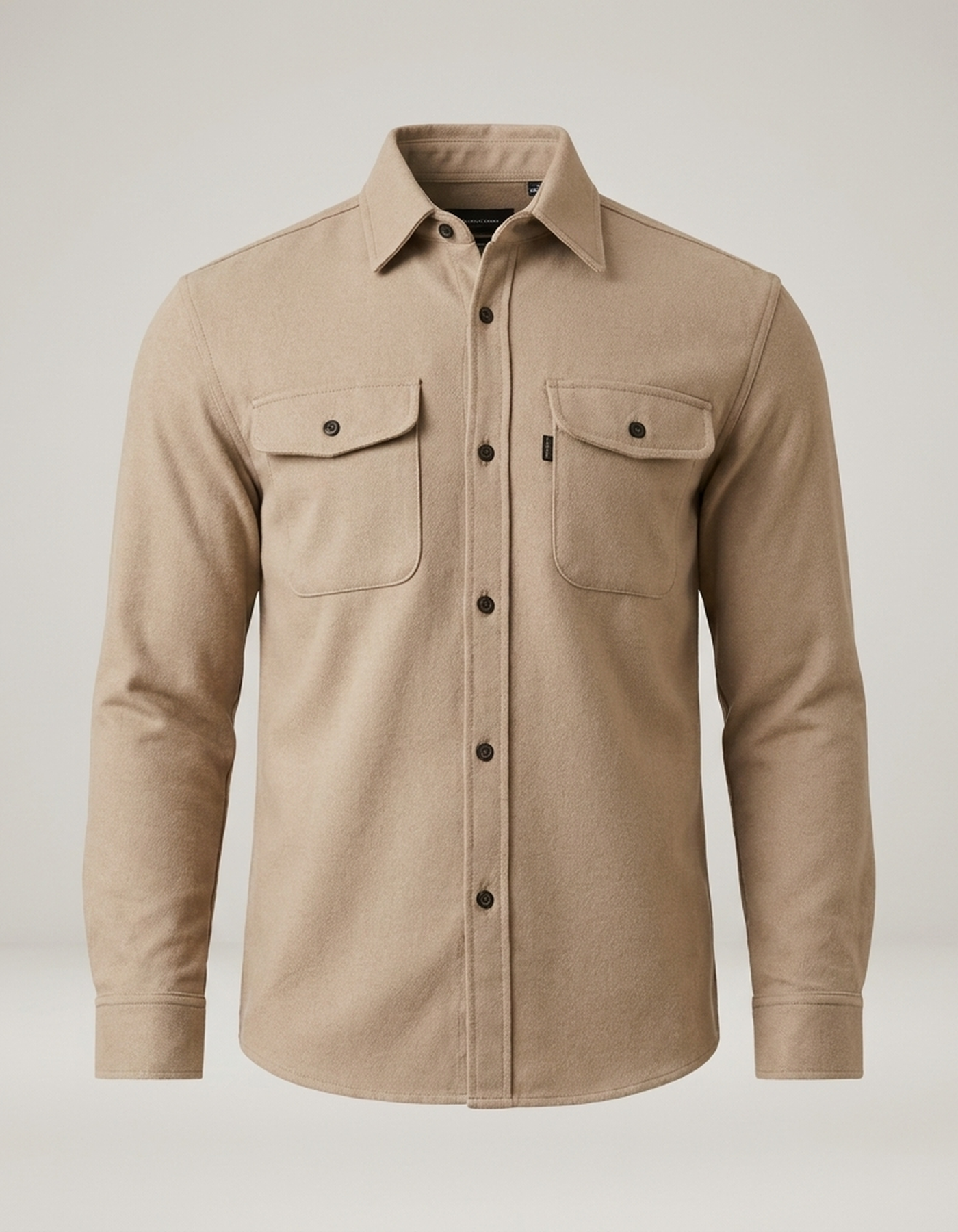 PLUXSTYLE::numise::mens-regular-fit-button-front-top::pack-beige