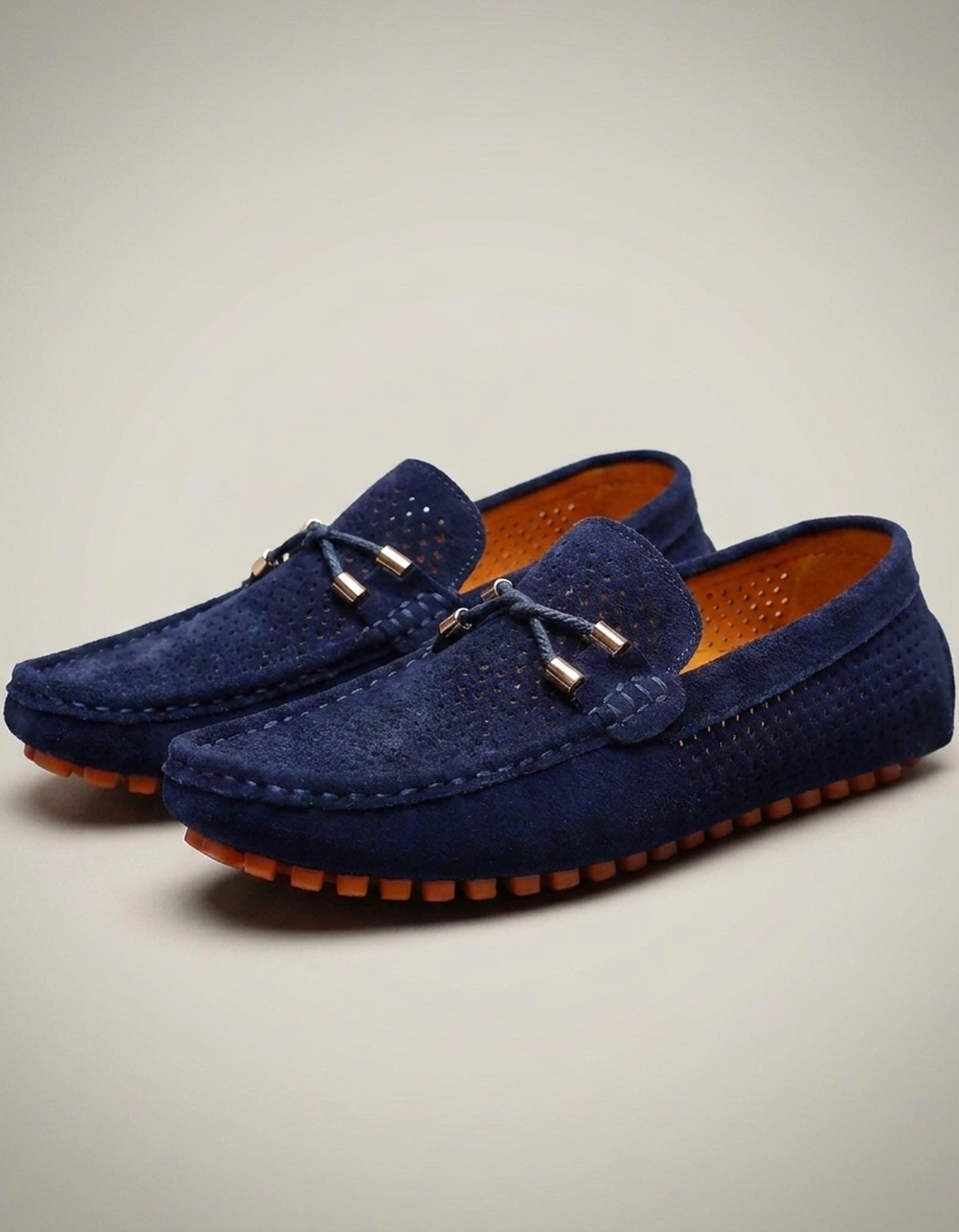 PLUXSTYLE::numise::mens-perforated-everyday-loafers::closeup-detail