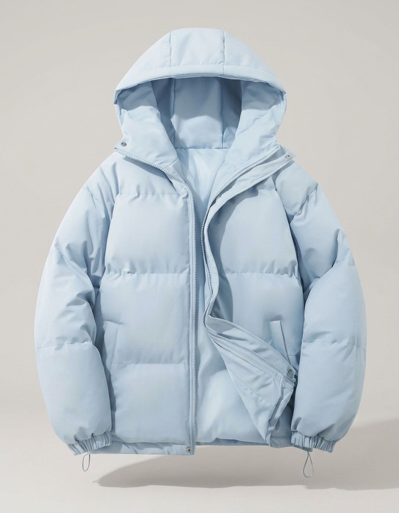 PLUXSTYLE::numise::mens-classic-hooded-parka::pack-light-blue