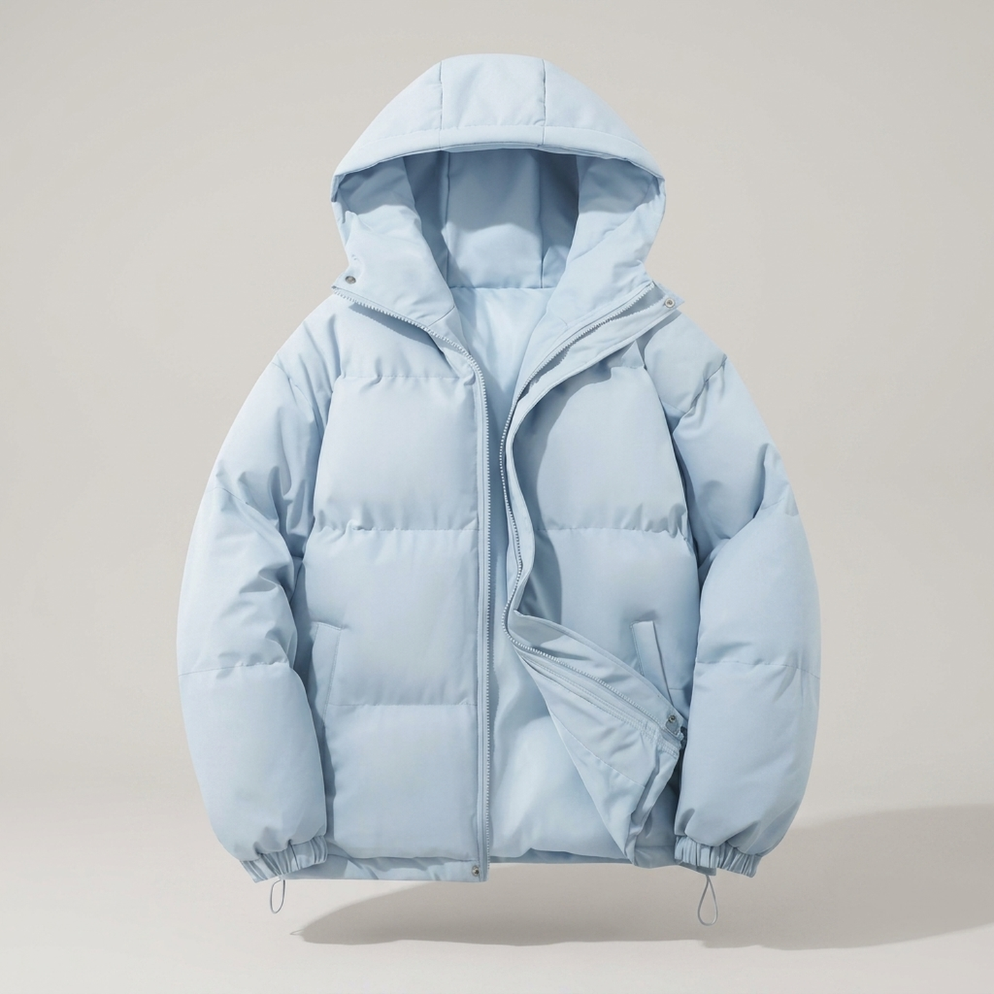 PLUXSTYLE::numise::mens-classic-hooded-parka::pack-light-blue