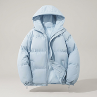 PLUXSTYLE::numise::mens-classic-hooded-parka::pack-light-blue