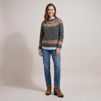 PLUXSTYLE::numise::aria-fair-isle-sweater::front